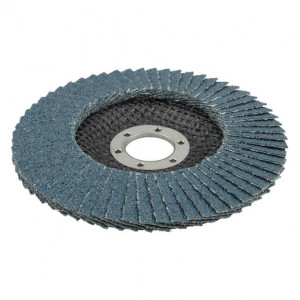 Disc lamelar Wolfcraft 5651000, granulatie 60, profil convex, zirconiu, 115X22.23 mm