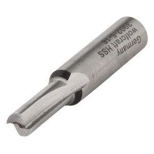 Freza dreapta HSS Wolfcraft 3902000, 6x16 mm, tija 8 mm
