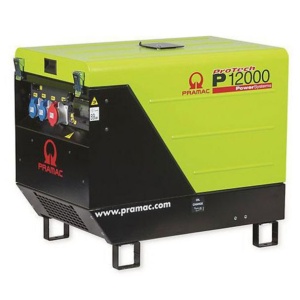 Generator de curent pe benzina PRAMAC P12000T_AVR_CONN_DPP, trifazat, 13.9 kVA, pornire electrica, carcasa insonorizata