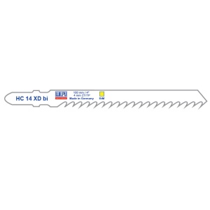 HC 14 XD BI Panza Bi-Metal pentru fierastrau vertical, prindere T, pentru lemn / 2 bucati, DIM 100 x 8 x 2.5 mm