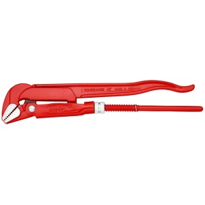 KNIPEX 83 20 010 clește pentru țevi la 45° vopsit electrostatic în roșu 320 mm