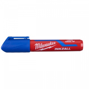 Marker INKZALL™ albastru cu vârf lat - mărimea L