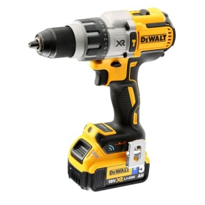 Masina de gaurit si insurubat cu percutie cu acumulatori Dewalt DCD997P2B, 18V/5.0Ah, cuplu maxim 95 Nm, 2 acumulatori, incarcator, valiza de transport, Tool Connect