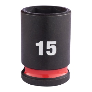 MILWAUKEE, CHEI TUBULARE DE IMPACT SHOCKWAVE™ IMPACT DUTY, 15 MM 3/8" IMPACT SOCKET STD - 1 PC