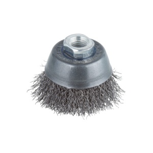 Perie de sarma Wolfcraft 2702000, tip oala, D 70 mm, pentru polizoare unghiulare, filet M14