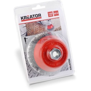 Perie din sarma Kreator KRT150201, D 100 mm, M14, tip cupa