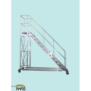 Platforma mobila aluminiu la 45 grade Gmax=400 kg - tip PM45