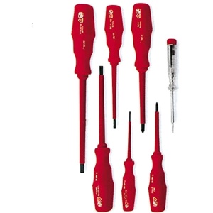 Rothenberger 323126 - Set surubelnite cu profil PH si plat, 7 bucati, izolatie 1000 V