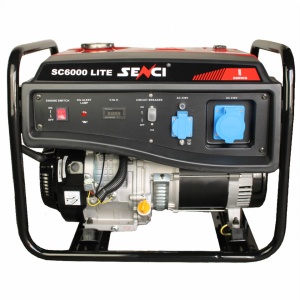 SENCI, Generator curent SC-6000 LITE, Putere max. 5.5 kW, 230V, AVR, motor benzina