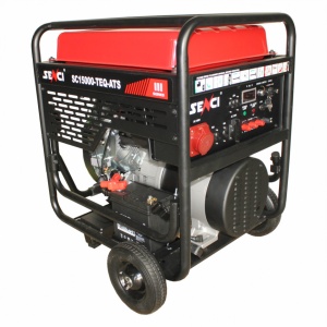 SENCI, Generator SC15000TE-ATS, Putere max. 13 kW, 400V, AVR, motor benzina