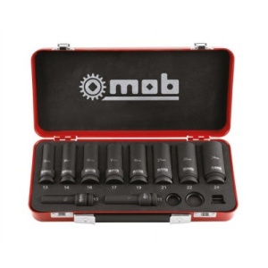 SET 10 CAPETE IMPACT LUNGI 1/2" + ACCESORII - NOU 2021 - 325x160x50 mm