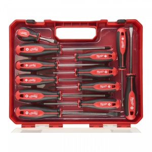Set 12 surubelnițe Milwaukee Trilobe [ PZ0 / PZ1 / PZ2 / PH0 / PH1 / PH2 / SL2.5 / SL4 / SL5.5 / SL6.5 / SL6.5 / SL8 ]