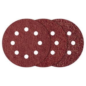 Set 25 foi abrazive Wolfcraft 2259100, prindere velcro, pentru lemn, D 125 mm