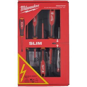 Set 5 buc. surubelnițe Tri-Lobe VDE (PZ1 / PZ2 / SL3 / SL4 și tester de tensiune)