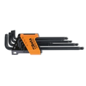 Set 8 imbusuri L, cu cap sferic, pentru șuruburi cu cap Torx®, varianta lunga, 97BTXL/SC8