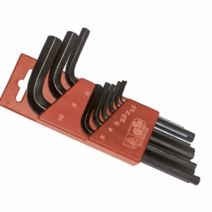 Set 9 chei imbus scurte 1,5-2-2,5-3-4-5-6-8-10 mm