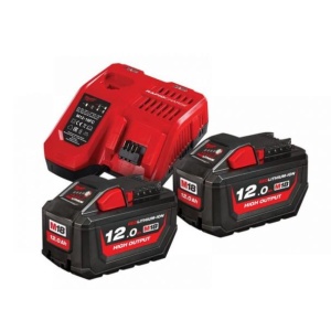 Set acumulatori M18™ High Output™ M18 HNRG-122 ( KIT: 2 x M18 HB12 Acumulator, M12-18 FC Încarcător, Fără cutie)