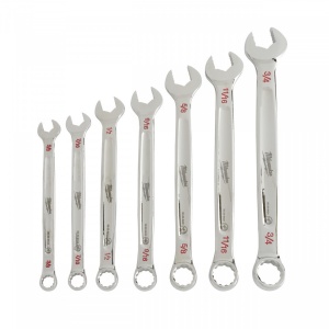 Set chei combinate Milwaukee MAX BITE™ sistem imperial, 3/8", 7/16", 1/2", 9/16", 5/8", 11/16", 3/4", 7 piese