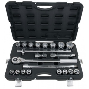Set chei tubulare 3/4" 19-50 mm KS TOOLS, 21 de piese