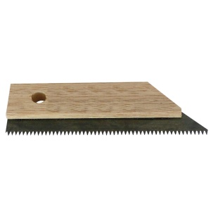 Spatulă dințată cu mâner din lemn - 16