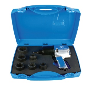 1575 Pistol pneumatic si set de capete chei tubulare 3/4 " in cutie / 7 piese - 617161
