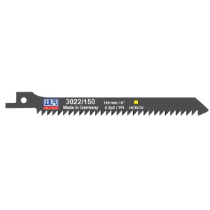 3022/150 Panza HCS/CV pentru fierastrau sabie pentru lemn / 5 bucati, DIM 150 x 12 x 1.27 mm