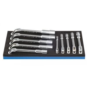 964/18ASOS Set de capete cu chei inelare dublu cotite in modul SOS / 10 piese - 621073