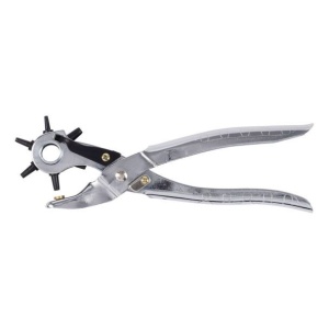 Cleste pentru perforat obiecte din piele Kreator KRT614001, 6 diametre diferite, otel carbon placat cu crom
