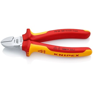 Clește sfic pentru tăiat KNIPEX, mânere multicomponent testate VDE