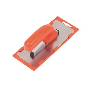 Gletiera INOX, cu montura de aluminiu, lama tesita si rotunjita, maner PVC - 200×80