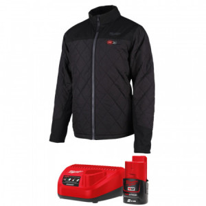Jachetă puffer hibrid încălzită M12™ Milwaukee + acumulator si incarcator (Mărime: XXL)