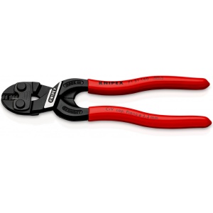 KNIPEX 71 31 160 CoBolt® S Tăietor compact pentru bolțuri cu degajare în muchia de tăiere acoperite cu plastic vopsit negru 160 mm