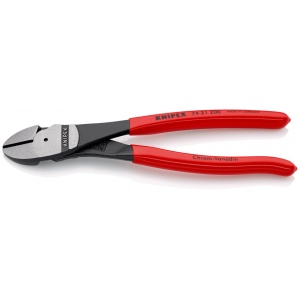 KNIPEX 74 21 200 SB Șfic de forță acoperite cu plastic vopsit negru 200 mm (carton cu autoservire/în blister)
