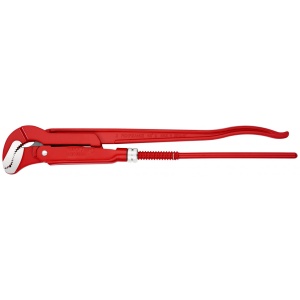 KNIPEX 83 30 020 Clește pentru țevi cu fălci încovoiate vopsit electrostatic în roșu 570 mm