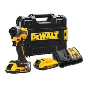 Masina de insurubat cu impact Dewalt DCF850D2T, cu 2 acumulatori XR 18V / 2Ah, cuplu maxim 205 Nm, valiza de transport TSTAK