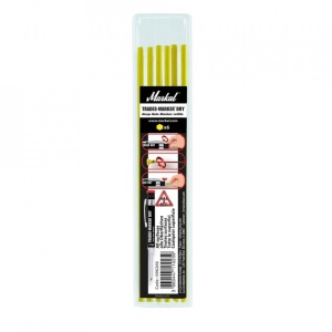 Pachet 6 mine galbene reumplere creion marcaje sudura Trades-Marker®Dry