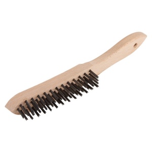 Perie de mana Wolfcraft 2722000, sarma otel, 4 randuri, 280 mm, maner lemn, lungime sarma 23 mm, lungime armatura 140 mm
