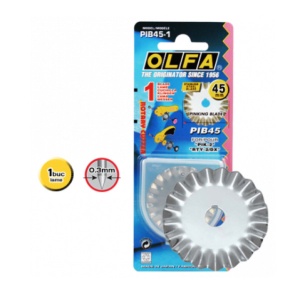 PIB45-1 - lama japoneza rotunda ondulata, de 45 mm, Olfa