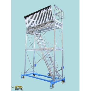 Platforma rabatabila, in consola, mobila, cu calare, din aluminiu si otel, tip PCMA