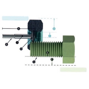 RTR1 Freza pentru reparat filete 9.5 mm