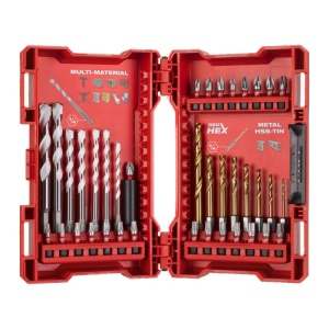 SET 39 BURGHIE MULTI MATERIAL SI RED HEX METAL