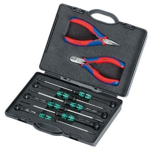 Set Cleşti Knipex si surubelnite Wera pentru Electronică, 8 piese
