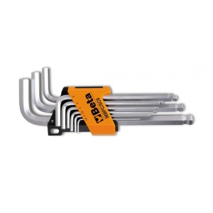 Set de 9 chei imbus în L, cu cap sferic 96BPC/SC9