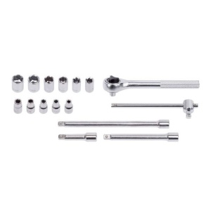 Trusa chei tubulare 16 piese Kreator KRT500102, prindere patrat de 6, 3 mm (1/4")