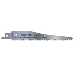 3023/240 Panza HCS/CV pentru fierastrau sabie pentru lemn / 5 bucati, DIM 240 x 19 x 1.27 mm