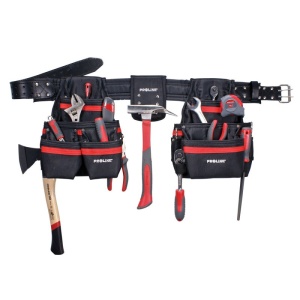CENTURA PIELE CU 21 BUZUNARE POLIESTER 80-115CM