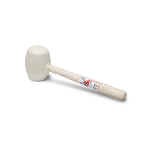Ciocan din cauciuc alb rotund, 750g - RUBI-66907