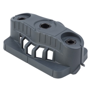 Dispozitiv de ghidare pt gaurire cu burghie de maxim 35 mm si adaptori de biti pana la 10 mm Wolfcraft 4686000 cu nut in V pt fixare pe piese de lucru rotunde