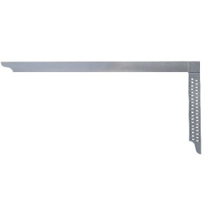 Echer dulgherie ZP 800 mm, cu perforații, sudat în puncte, din oțel inoxidabil