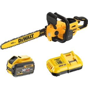 Fierastrau cu lant DeWalt DCMCS574X1, cu acumulator XR FLEXVOLT 54V /9.0 Ah, sina 45 cm